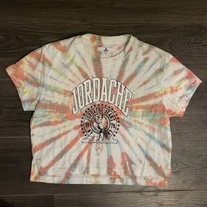 Tie-dye, crop, and Jordache T-shirt *like new*